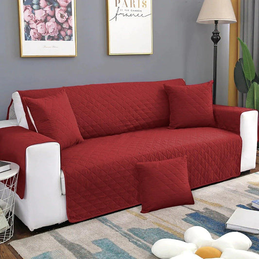 Ultra Sonic Water Proof Sofa Cover Maroon