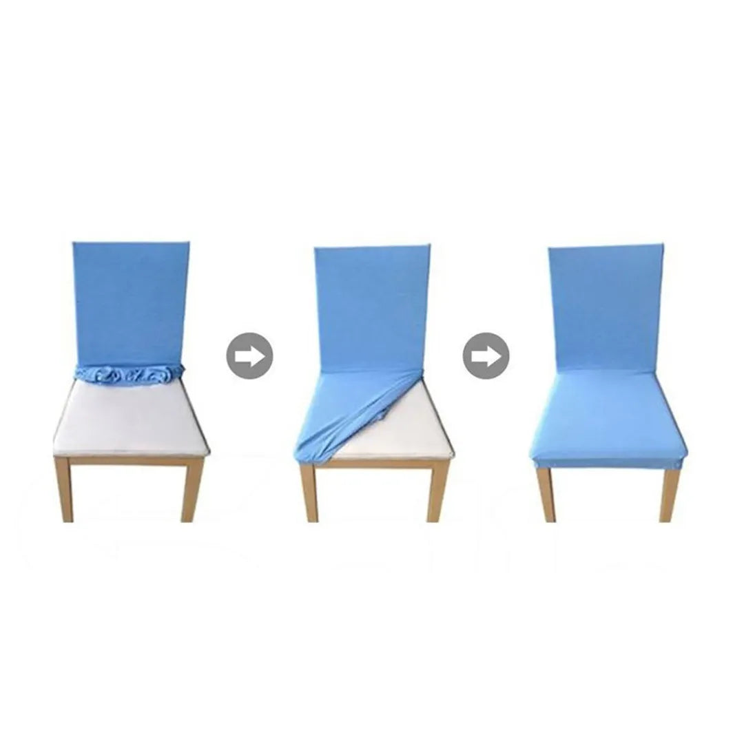 Imported Mash Fitted  Chair Cover Blue