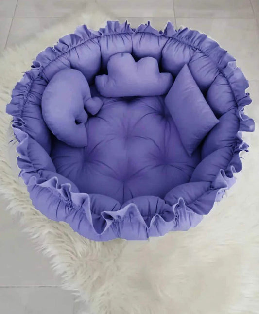 Luxury Baby COT, Filled with Ball Fiber & 100% Cotton Fabric-Design Code 58