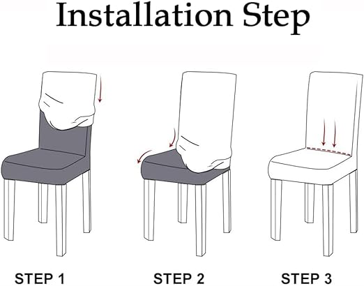 Bubble Style Fitted Chair Cover Black