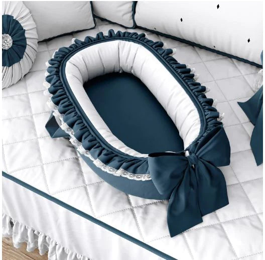 Luxury Baby Nest , Filled with Ball Fiber & 100% Cotton Fabric-Design Code 60