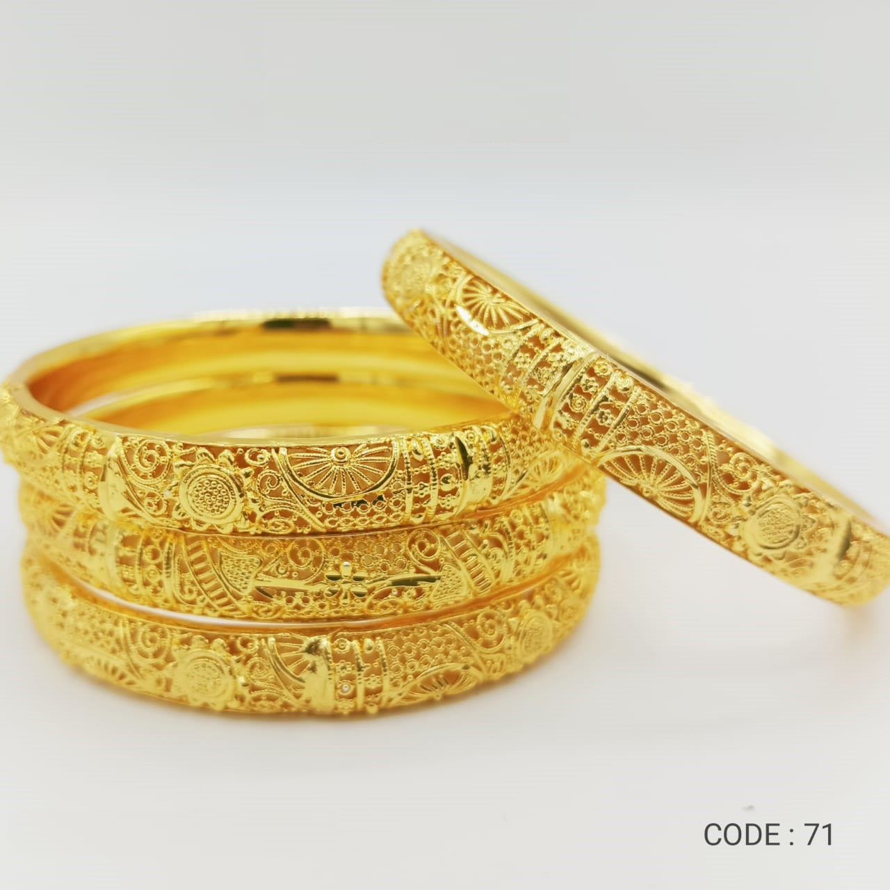 Gold Plated Kary (Code 71) 4 Pc