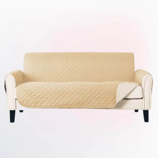 Water Proof Ultra Quilted Sofa Cover Golden