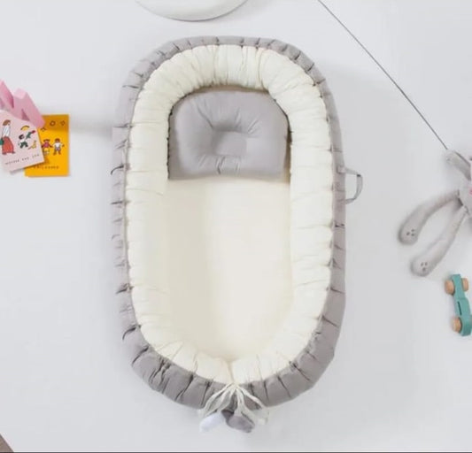 Luxury Baby Nest , Filled with Ball Fiber & 100% Cotton Fabric-Design Code 3