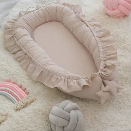 Luxury Baby Nest , Filled with Ball Fiber & 100% Cotton Fabric-Design Code 8