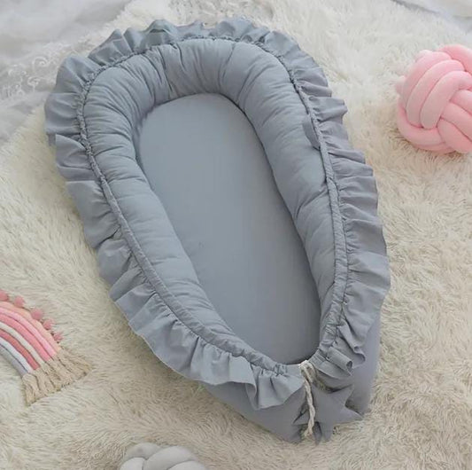 Luxury Baby Nest , Filled with Ball Fiber & 100% Cotton Fabric-Design Code 9