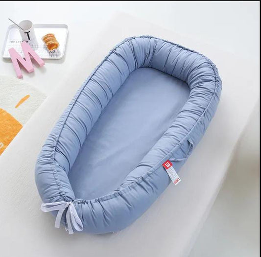 Luxury Baby Nest , Filled with Ball Fiber & 100% Cotton Fabric-Design Code 10