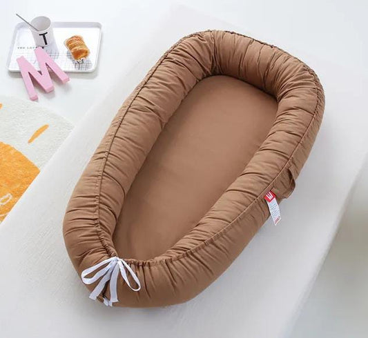 Luxury Baby Nest , Filled with Ball Fiber & 100% Cotton Fabric-Design Code 12