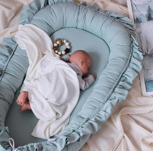 Luxury Baby Nest , Filled with Ball Fiber & 100% Cotton Fabric-Design Code 20