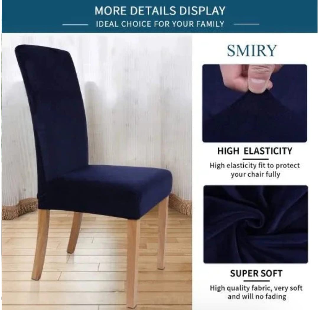 Imported Mash Fitted  Chair Cover Blue