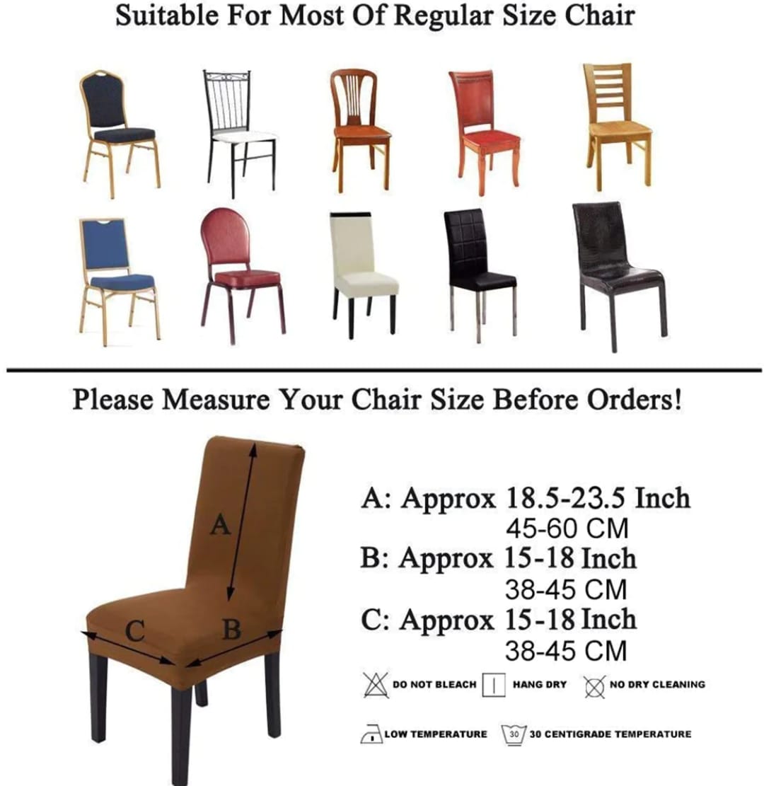 Imported Mash Fitted Chair Cover Dark Brown