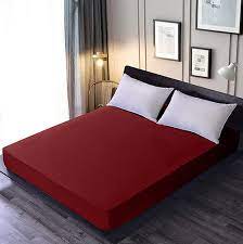 Fitted Water Proof Mattress Cover Maroon