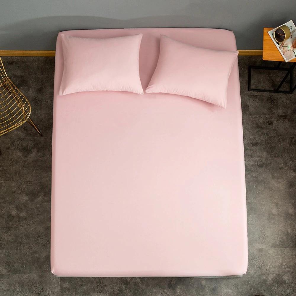 Rich Cotton Fitted Bedsheet Pink(3Pcs)
