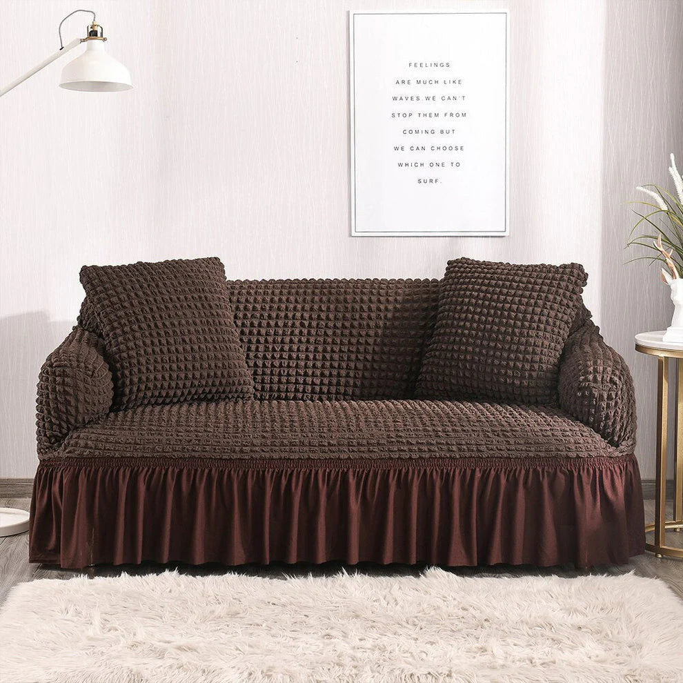 New Turkish Bubble Sofa Cover Chocolate (Round Shape)