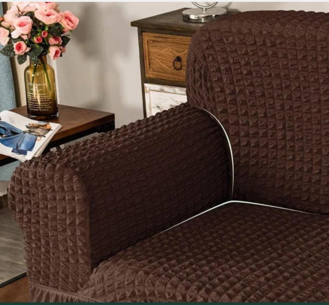 New Turkish Bubble Sofa Cover Chocolate