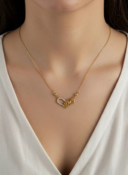 Beautiful Gold Plated Heart Love Locket