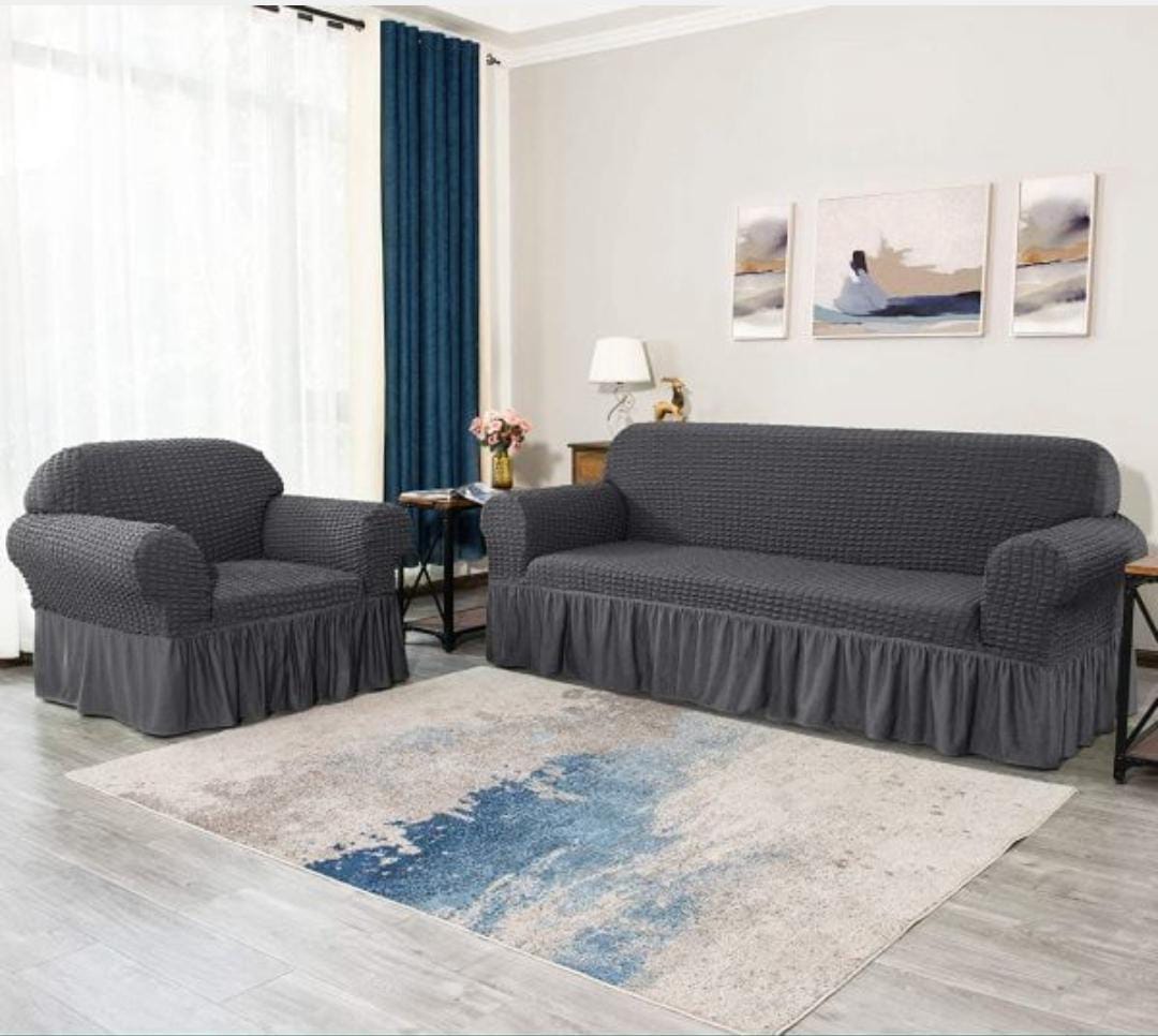 New Turkish Bubble Sofa Cover Gray