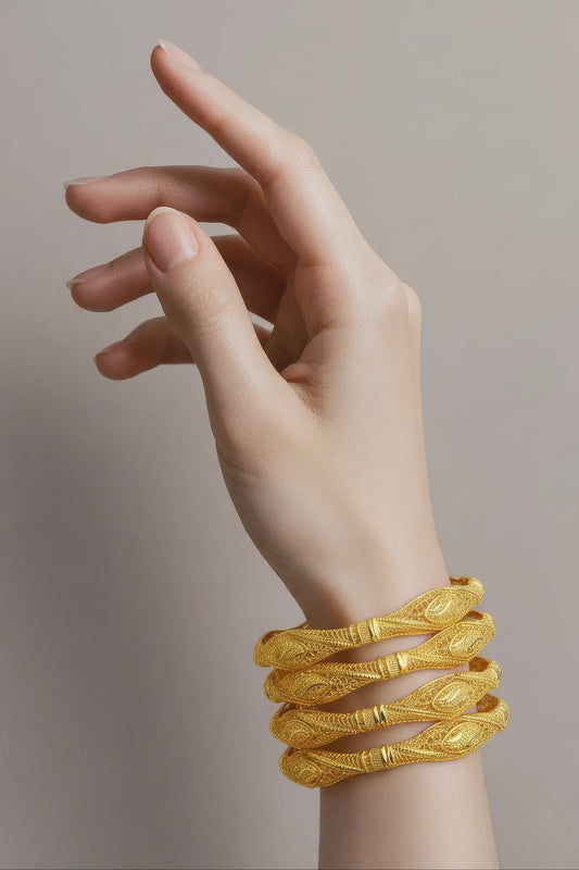 Gold Plated Beautiful Bangles (Code 69)