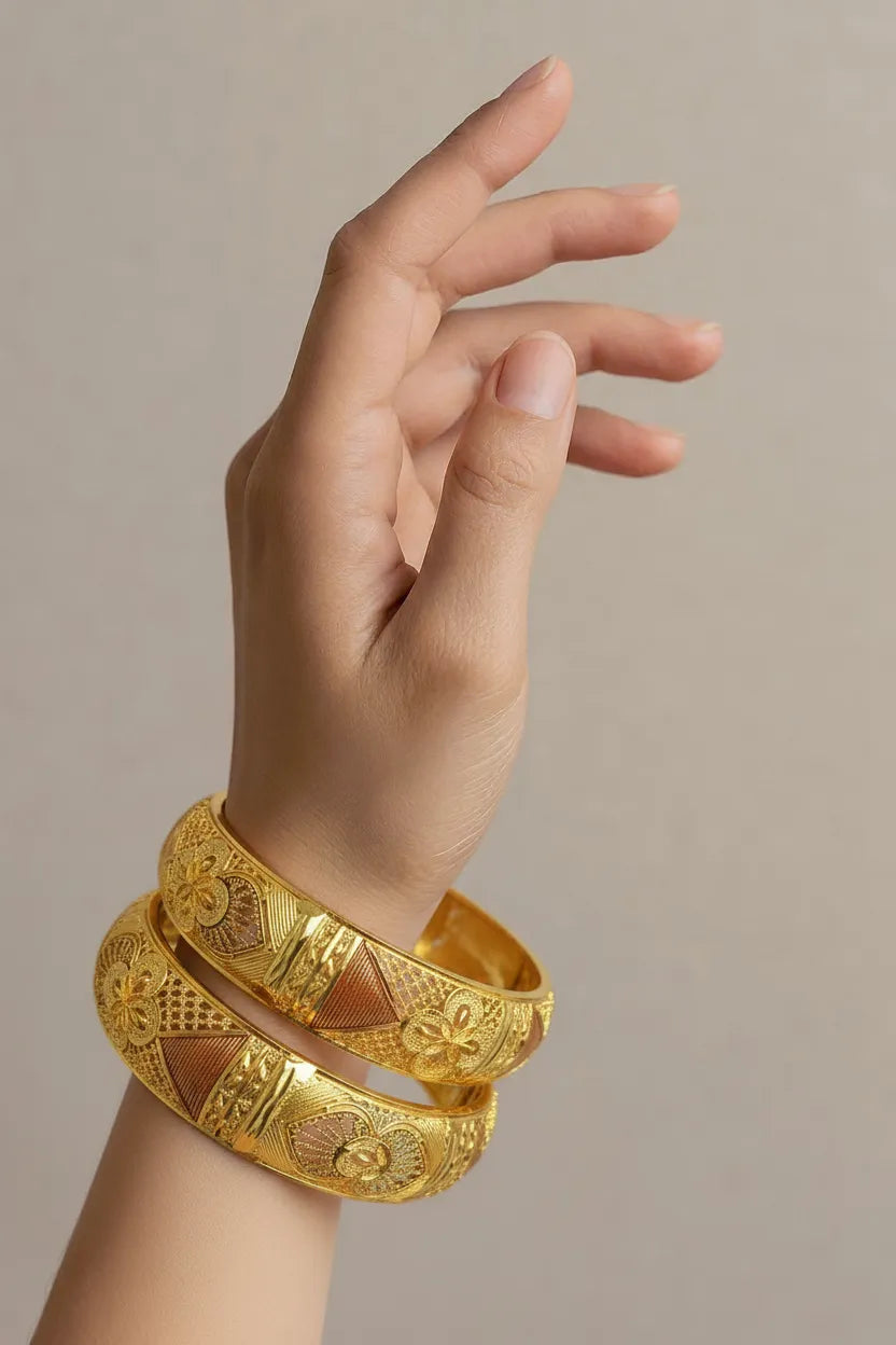 Gold Plated Kary Openable (Code 73) 2 Pc