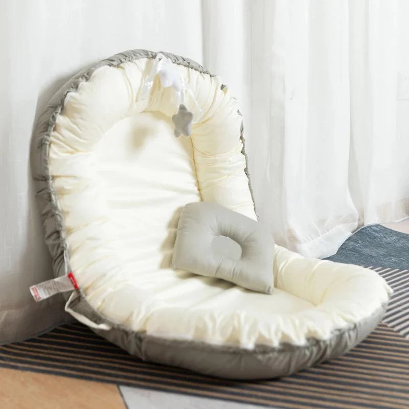 Luxury Baby Nest , Filled with Ball Fiber & 100% Cotton Fabric-Design Code 65