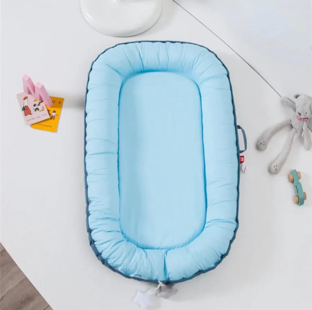 Luxury Baby Nest , Filled with Ball Fiber & 100% Cotton Fabric-Design Code 67