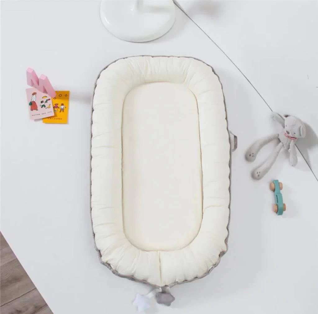 Luxury Baby Nest , Filled with Ball Fiber & 100% Cotton Fabric-Design Code 65