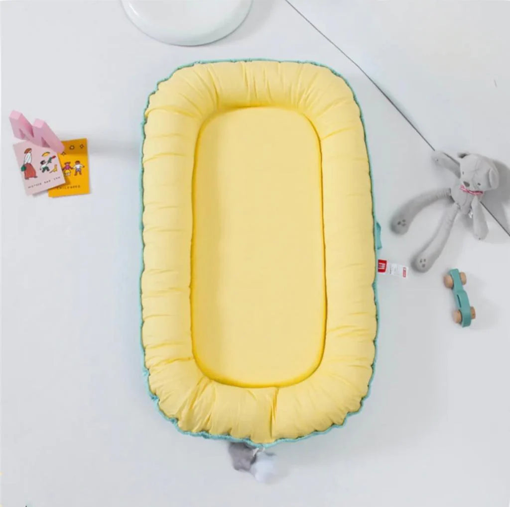 Luxury Baby Nest , Filled with Ball Fiber & 100% Cotton Fabric-Design Code 66