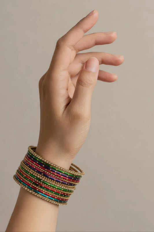 Beautiful Bangles Multi  Colours(Code 12)