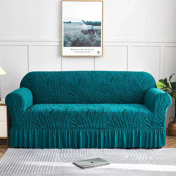 Stuff Covers Velvet Stuff Zebra Style Premium Sofa Cover - Zinc – MyStyle.pk